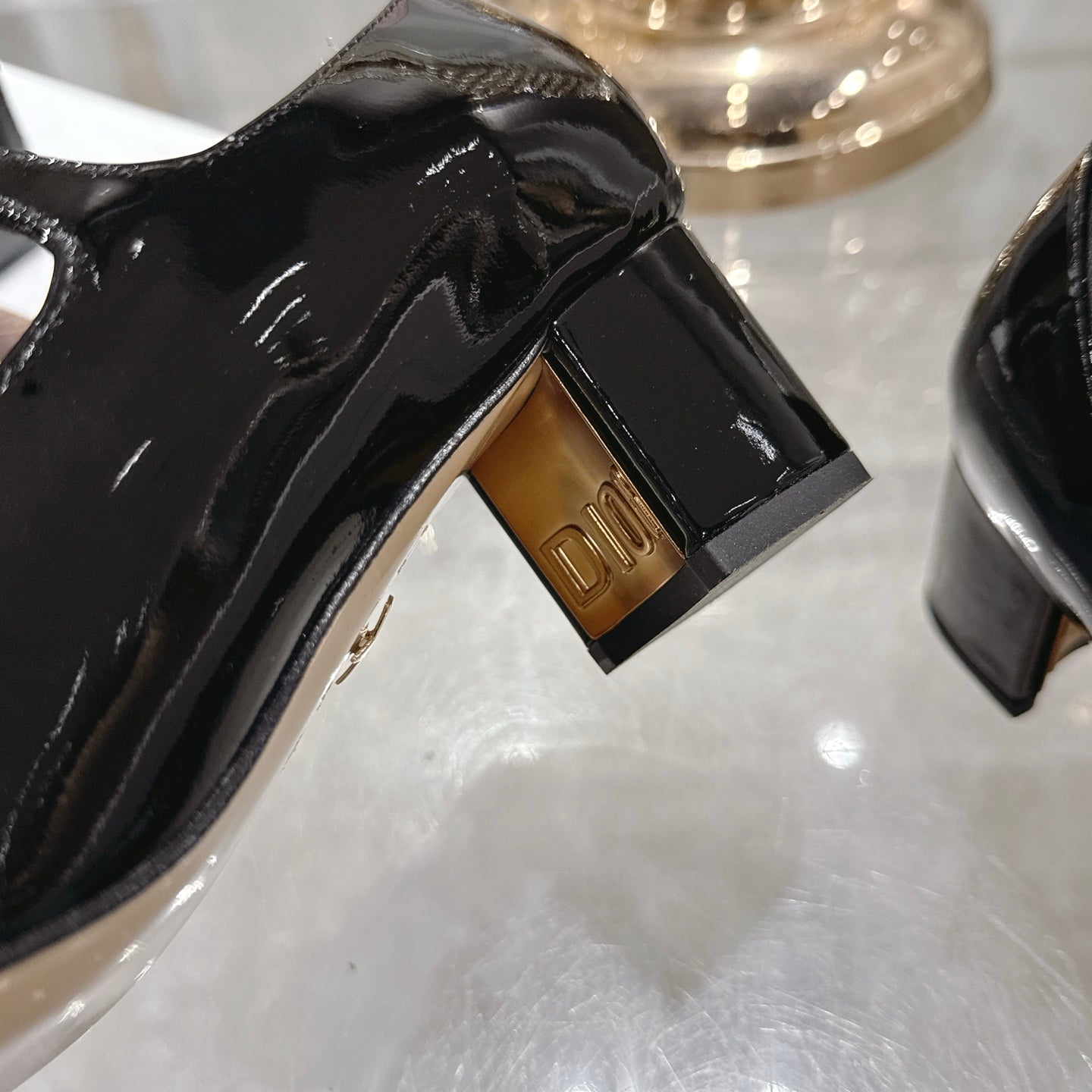 CD 26 Lolita High-Heeled 40 Black Patent Leather 592220