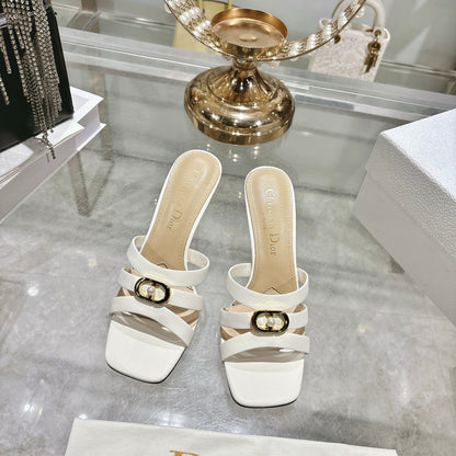 CD 26 High-Heeled Sandals 75mm Leather 592256