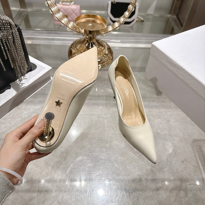 CD 26s Icon Pump 8cm Ivory Supple Calfskin 679846
