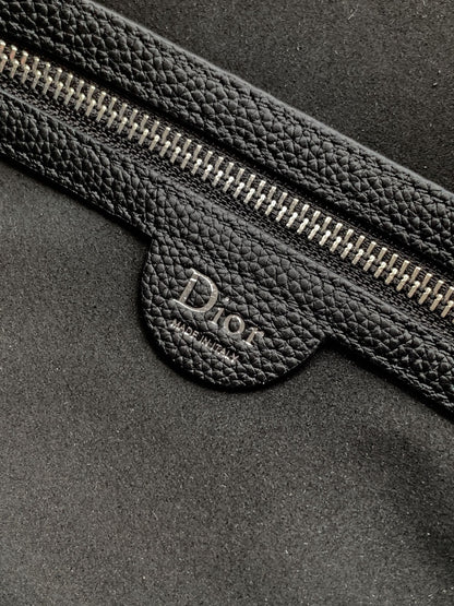 Dior 2026 Normandie Handbag 38cm Black Grained Calfskin 355400