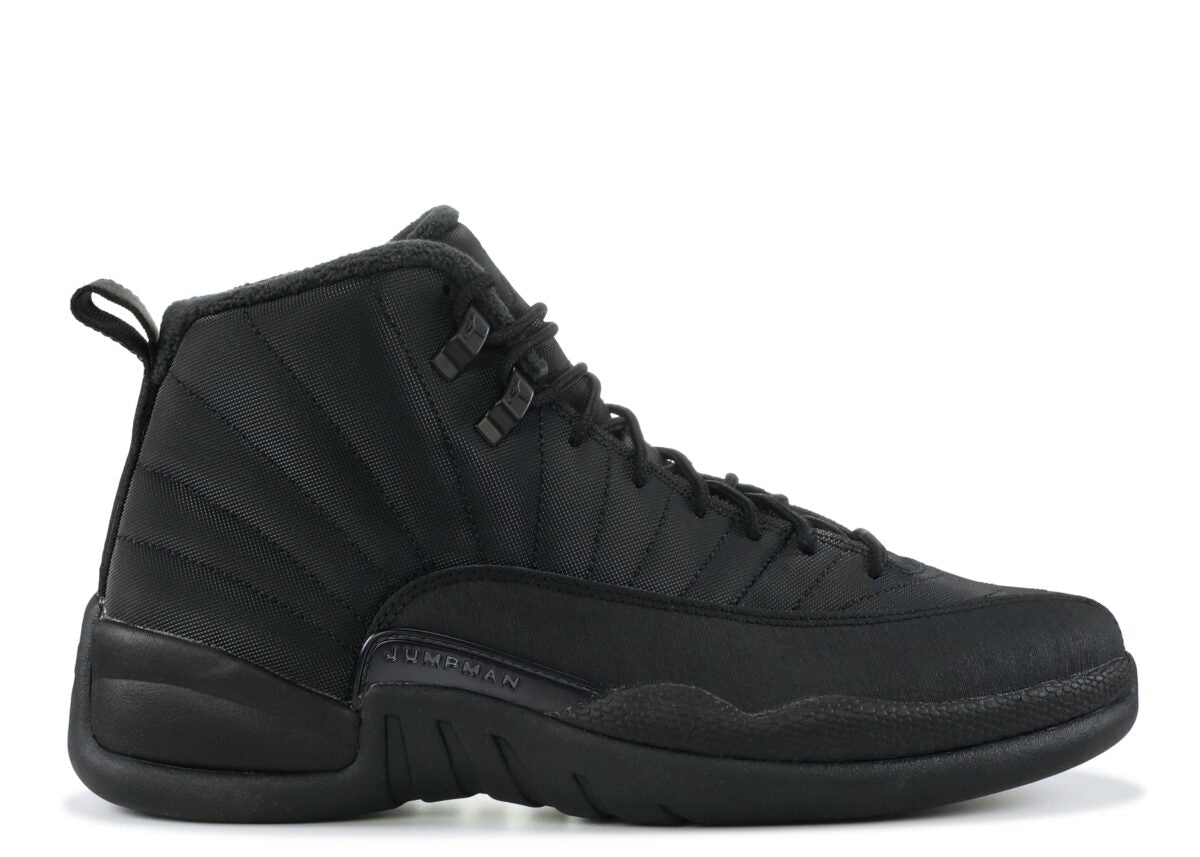 Jordan 12 Retro Winterized Triple Black Sneakers - Limited Edition