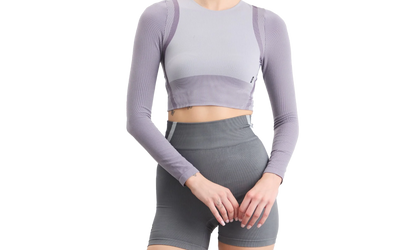 Studio Knit Long-T Crop WMNS "Lilac Cosmos" 1WF10263857