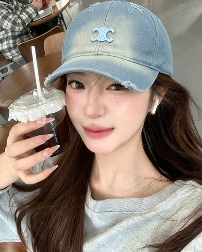 CELINE Vintage Distressed Baseball Cap