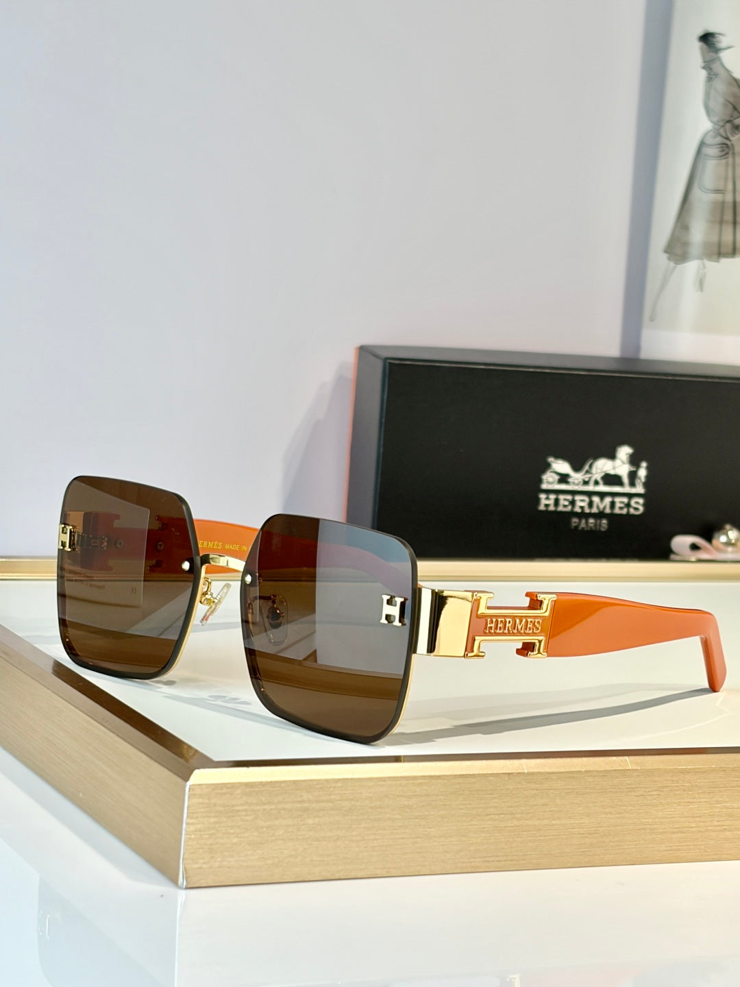 HERMES Sunglasses-H8021